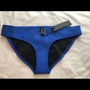 NWT Triangl Royal Blue Neoprene Bikini Bottoms L